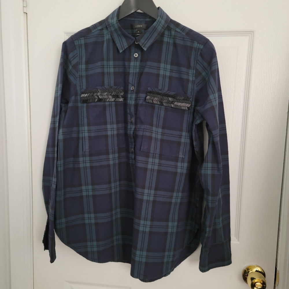 J.crew  shirt long sleeve  women   size  10
